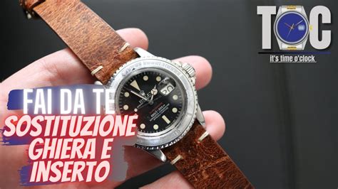 sostituzione inserto ghiera rolex|La sostituzione della ghiera nei Rolex .